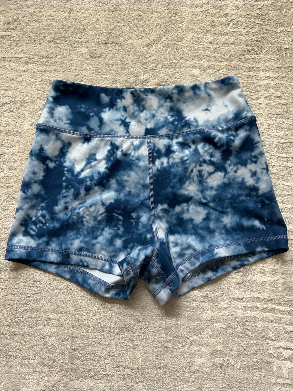 American Eagle the everything shortie tie dye blue size s